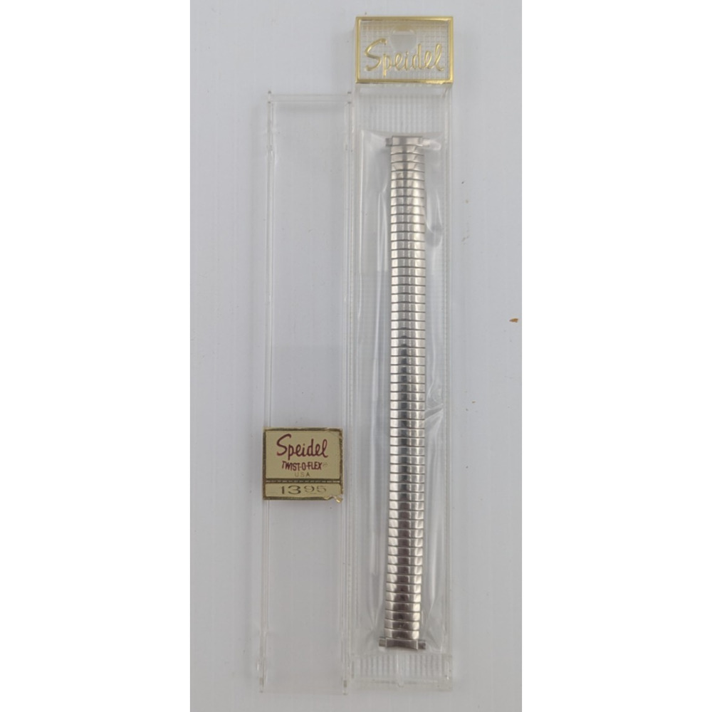 Speidel Silver Twist O Flex Stainless Steel Women Watch Band 2227/02L